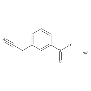 Sodium 3-(cyanomethyl)benzene-1-sulfinate Structure