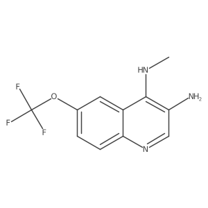 N4-methyl-6-(trifluoromethoxy)quinoline-3,4-diamine结构式