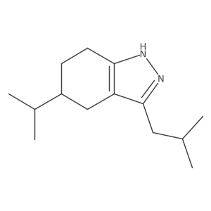 3-(2-methylpropyl)-5-(propan-2-yl)-4,5,6,7-tetrahydro-2H-indazole Structure