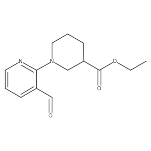 Ethyl 1-(3-formylpyridin-2-yl)piperidine-3-carboxylate Structure