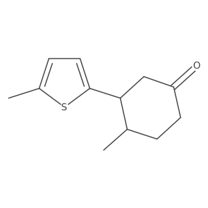 4-Methyl-3-(5-methylthiophen-2-yl)cyclohexan-1-one Structure