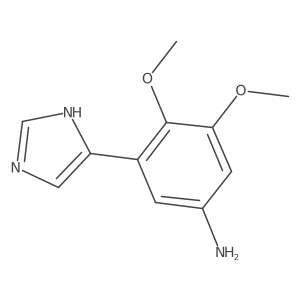 3-(1H-imidazol-4-yl)-4,5-dimethoxyaniline结构式