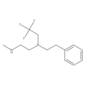 [2-(Methylamino)ethyl](2-phenylethyl)(2,2,2-trifluoroethyl)amine结构式