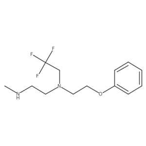 [2-(Methylamino)ethyl](2-phenoxyethyl)(2,2,2-trifluoroethyl)amine Structure