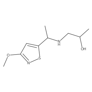 1-{[1-(3-Methoxy-1,2-thiazol-5-yl)ethyl]amino}propan-2-ol结构式