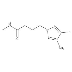 4-(4-amino-3-methyl-1H-pyrazol-1-yl)-N-methylbutanamide结构式