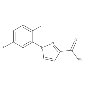 1-(2,5-difluorophenyl)-1H-pyrazole-3-carboxamide结构式