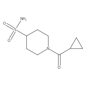 1-(Cyclopropylcarbonyl)-4-piperidinesulfonamide结构式