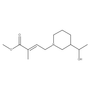 Methyl 4-[3-(1-hydroxyethyl)piperidin-1-yl]-2-methylbut-2-enoate Structure