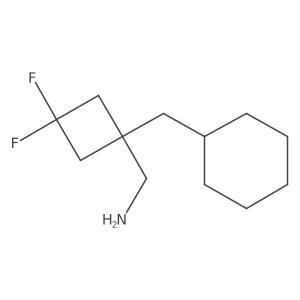 [1-(Cyclohexylmethyl)-3,3-difluorocyclobutyl]methanamine Structure