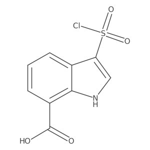 3-(chlorosulfonyl)-1H-indole-7-carboxylic acid Structure