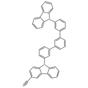 9-(3''-(9H-Carbazol-9-yl)-[1,1':3',1''-terphenyl]-3-yl)-9H-carbazole-3-carbonitrile Structure
