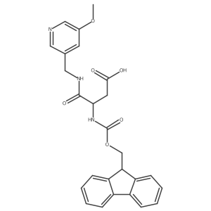 3-({[(9H-fluoren-9-yl)methoxy]carbonyl}amino)-3-{[(5-methoxypyridin-3-yl)methyl]carbamoyl}propanoic acid Structure
