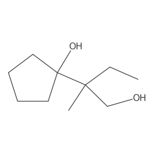 1-(1-Hydroxy-2-methylbutan-2-yl)cyclopentan-1-ol Structure