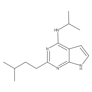 2-(3-methylbutyl)-N-(propan-2-yl)-7H-pyrrolo[2,3-d]pyrimidin-4-amine Structure