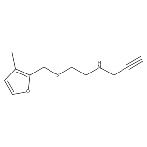 (2-{[(3-Methylfuran-2-yl)methyl]sulfanyl}ethyl)(prop-2-yn-1-yl)amine Structure