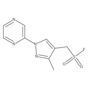 [3-methyl-1-(pyrazin-2-yl)-1H-pyrazol-4-yl]methanesulfonyl fluoride结构式