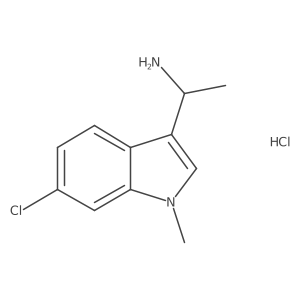 1-(6-Chloro-1-methyl-1H-indol-3-yl)ethan-1-amine hydrochloride结构式