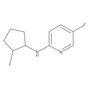 5-fluoro-N-(2-fluorocyclopentyl)pyridin-2-amine结构式
