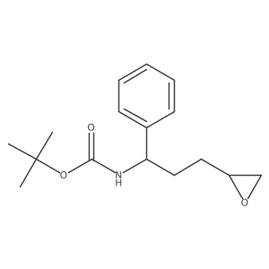 tert-butyl N-[3-(oxiran-2-yl)-1-phenylpropyl]carbamate结构式