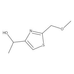 (1S)-1-[2-(methoxymethyl)-1,3-thiazol-4-yl]ethan-1-ol结构式