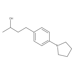 (2R)-4-[4-(pyrrolidin-1-yl)phenyl]butan-2-ol结构式