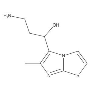 (1R)-3-amino-1-{6-methylimidazo[2,1-b][1,3]thiazol-5-yl}propan-1-ol Structure