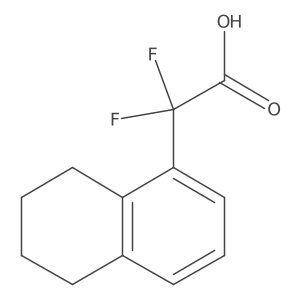 2,2-Difluoro-2-(5,6,7,8-tetrahydronaphthalen-1-yl)acetic acid Structure