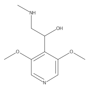 1-(3,5-Dimethoxypyridin-4-yl)-2-(methylamino)ethan-1-ol Structure