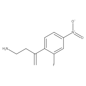 3-(2-Fluoro-4-nitrophenyl)but-3-en-1-amine Structure