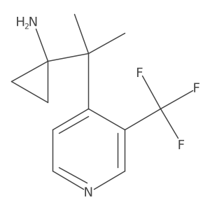 1-{2-[3-(Trifluoromethyl)pyridin-4-yl]propan-2-yl}cyclopropan-1-amine Structure