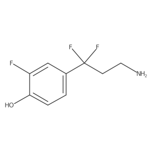 4-(3-Amino-1,1-difluoropropyl)-2-fluorophenol结构式