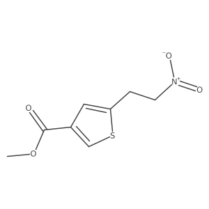 Methyl 5-(2-nitroethyl)thiophene-3-carboxylate结构式