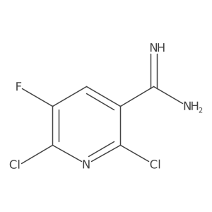 2,6-Dichloro-5-fluoropyridine-3-carboximidamide Structure