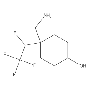 4-(aminomethyl)-4-(1,2,2,2-tetrafluoroethyl)cyclohexanol结构式
