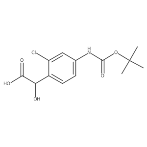 2-(4-{[(Tert-butoxy)carbonyl]amino}-2-chlorophenyl)-2-hydroxyacetic acid Structure
