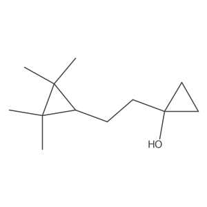 1-[2-(2,2,3,3-Tetramethylcyclopropyl)ethyl]cyclopropan-1-ol Structure