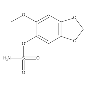 6-Methoxy-1,3-dioxaindan-5-yl sulfamate结构式