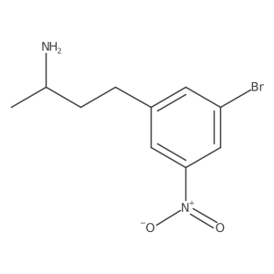4-(3-Bromo-5-nitrophenyl)butan-2-amine Structure