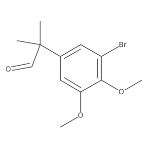 2-(3-Bromo-4,5-dimethoxyphenyl)-2-methylpropanal Structure
