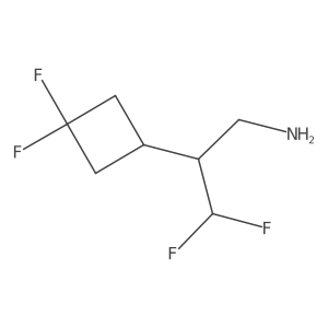 2-(3,3-Difluorocyclobutyl)-3,3-difluoropropan-1-amine Structure