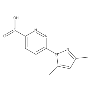 6-(3,5-dimethyl-1H-pyrazol-1-yl)pyridazine-3-sulfinic acid Structure