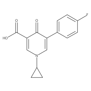 1-Cyclopropyl-5-(4-fluorophenyl)-1,4-dihydro-4-oxo-3-pyridinecarboxylic acid Structure
