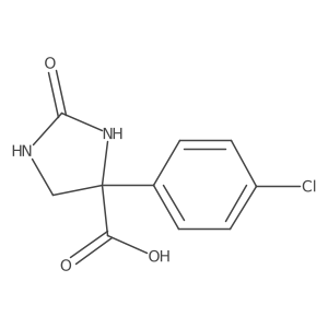 4-(4-Chlorophenyl)-2-oxoimidazolidine-4-carboxylic acid结构式
