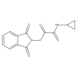 1,3-dioxo-2,3-dihydro-1H-isoindol-2-yl (cyclopropylcarbamoyl)formate Structure