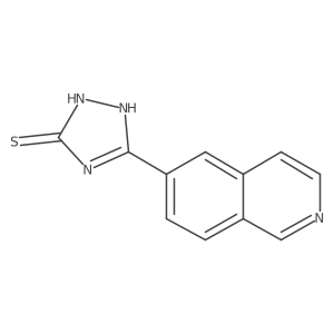 5-(isoquinolin-6-yl)-4H-1,2,4-triazole-3-thiol结构式