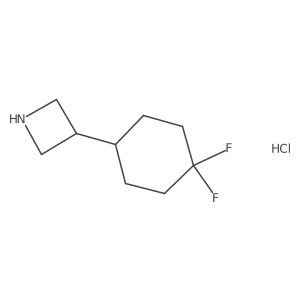 3-(4,4-Difluorocyclohexyl)azetidinehydrochloride结构式
