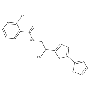 N-(2-{[2,2'-bifuran]-5-yl}-2-hydroxyethyl)-2-bromobenzamide结构式