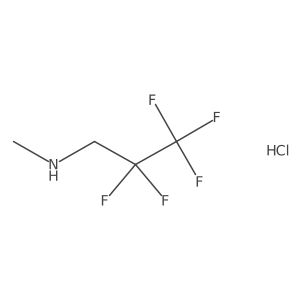 Methyl(2,2,3,3,3-pentafluoropropyl)amine hydrochloride Structure