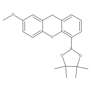 2-(7-methoxy-9H-thioxanthen-4-yl)-4,4,5,5-tetramethyl-1,3,2-dioxaborolane结构式